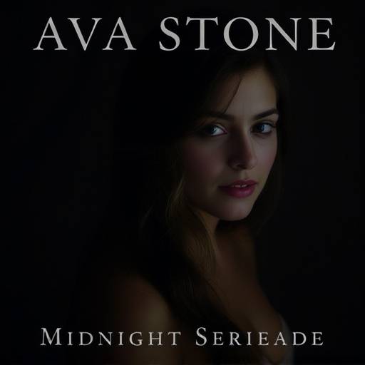 Album cover for 'Midnight Serenade' by Ava Stone