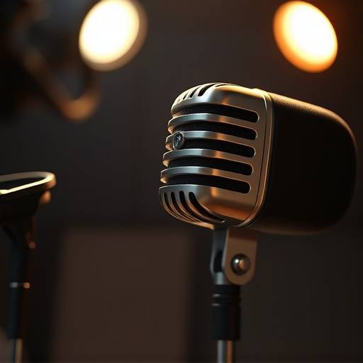 High-quality studio microphone